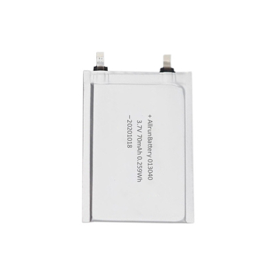 Batterie LiPo ultra mince TBD 3.7V 70mAh pour étiquettes électroniques RFID