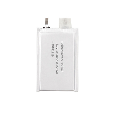 Batterie rechargeable ultra mince de polymère de lithium de la batterie 3.7V 150mAh de LiPo