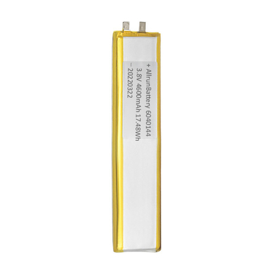 Batterie LiPo faite sur commande de la stabilité 4600mAh 3.8V ultra étroite pour l'instrument de détection