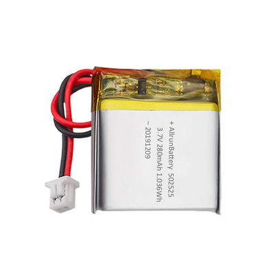 Batterie LiPo médicale faite sur commande rechargeable de la batterie au lithium 3.7V 280mAh