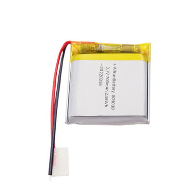 Batterie LiPo rechargeable médicale puissante de batterie au lithium de 3,7 V 700mAh