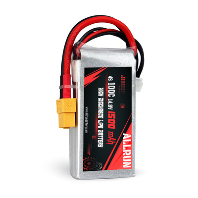 14.8V 4S 1500mAh Batterie LiPo 100C Batterie LiPo à taux C élevé