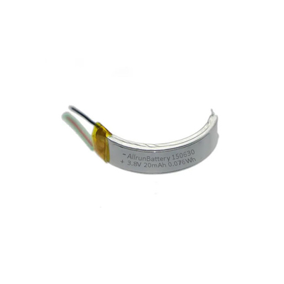 Technologie portable Batterie LiPo 20 mAh Batterie lithium-ion polymère 3,8 V