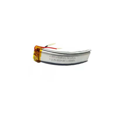 Batterie lithium-polymère incurvée puissante 601456 batterie LiPo 3,7 V 450mAh