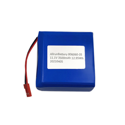Paquet médical carré de batterie au lithium de 3500mAh 11,1 V rechargeable