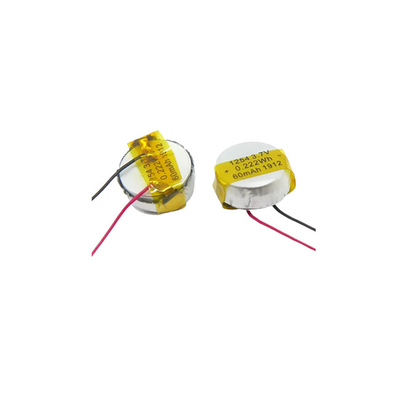 Bouton Li Poly Battery 1254 Puissante batterie LiPo 3,7 V 60 mAh