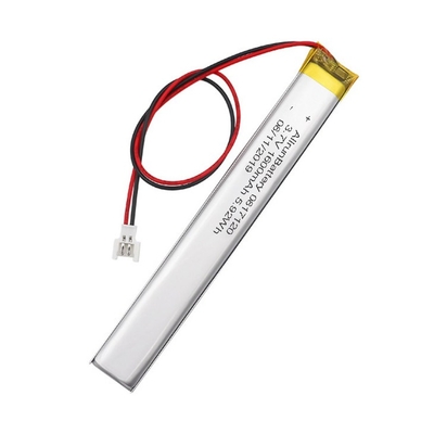 Batterie LiPo ultra étroite personnalisée des batteries polymère Li 3.7V 1600mAh