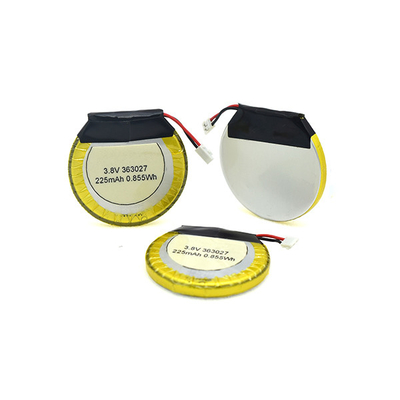 rond de batterie de polymère de 225mAh 3,8 V Li/batterie de LiPo pour des écouteurs de Bluetooth