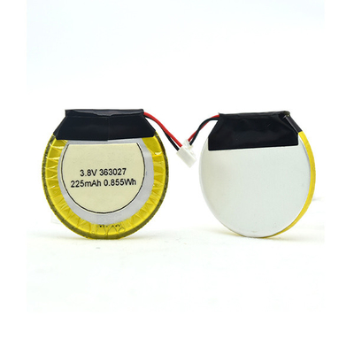 rond de batterie de polymère de 225mAh 3,8 V Li/batterie de LiPo pour des écouteurs de Bluetooth