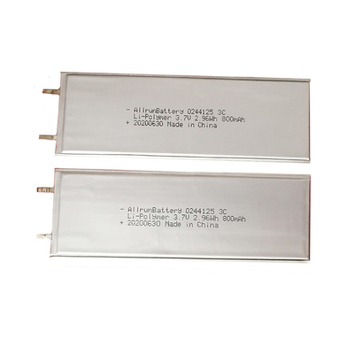 3C Décharge 3,7 V 800mAh Batterie LiPo Batterie Ultra Mince LiPo Polymère