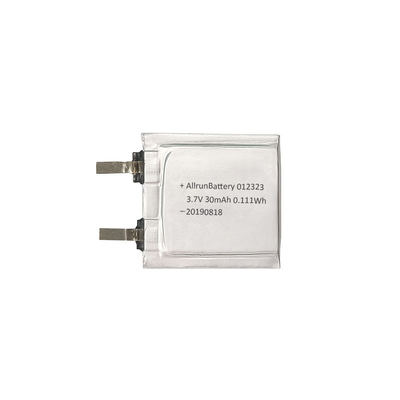 3.7V 30mAh LiPo Batterie 1mm Ultra Mince Li Polymère Batterie Cellule 012323