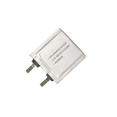 3.7V 30mAh LiPo Batterie 1mm Ultra Mince Li Polymère Batterie Cellule 012323