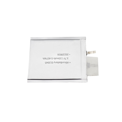 Batterie LiPo ultra mince 110mAh 3.7V de cartes à puce longue durée de vie