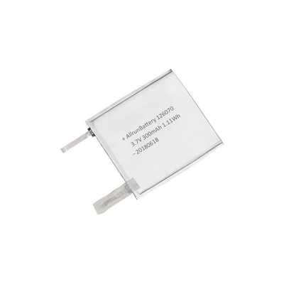 Batterie ultra mince de polymère de lithium d'OEM 1C 3.7V 300mAh pour le lecteur MP5