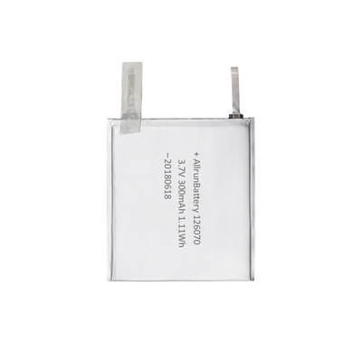 Batterie ultra mince de polymère de lithium d'OEM 1C 3.7V 300mAh pour le lecteur MP5