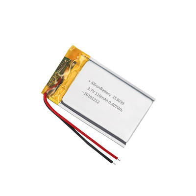 batterie LiPo de 3.7V 110mAh/batteries rechargeables ultra minces de polymère de lithium
