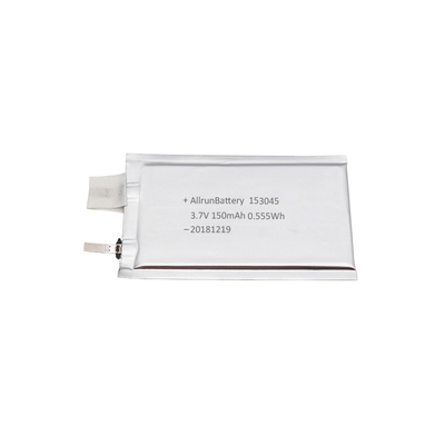 Batterie rechargeable ultra mince de polymère de lithium de la batterie 3.7V 150mAh de LiPo