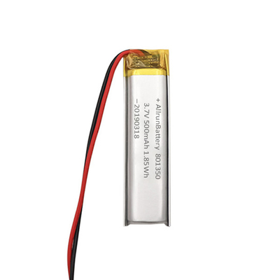 stylos de lecture de Li Ion Battery Ultra Narrow For de coutume de 3.7V 500mAh 801350