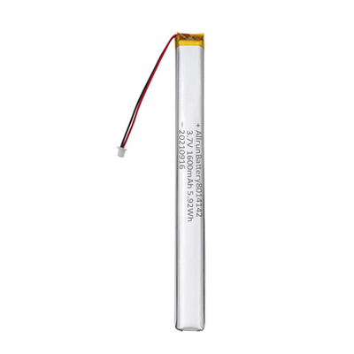 La batterie faite sur commande sûre de 3.7V 1600mAh LiPo rétrécissent ultra des batteries de Li-polymère pour des enregistreurs vocaux