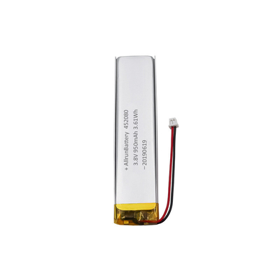 Wearable Electronics Batterie LiPo Ultra Étroite 3.8V 950mAh 452080