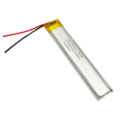 Batterie LiPo légère 3,7 V 850 mAh Batteries LiPo personnalisées ultra étroites