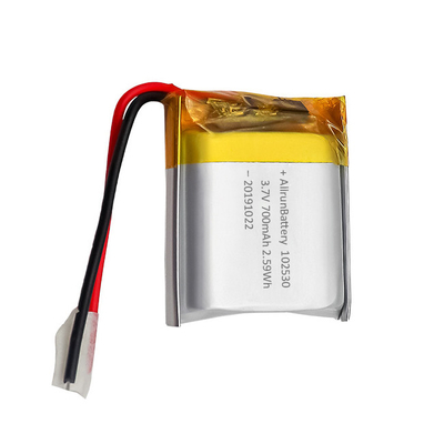 Batterie LiPo légère personnalisée rechargeable 3,7 V 700 mAh 102530