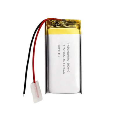 Batterie LiPo rechargeable mince de 3.7V 380mAh