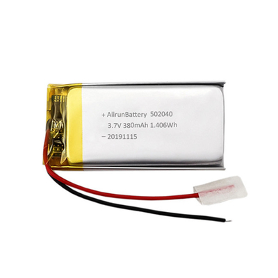 Batterie LiPo rechargeable mince de 3.7V 380mAh