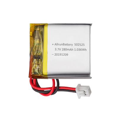 Batterie LiPo médicale faite sur commande rechargeable de la batterie au lithium 3.7V 280mAh