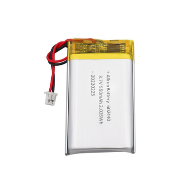 Batterie LiPo rechargeable mince puissante faite sur commande 3,7 V 550mAh 602440