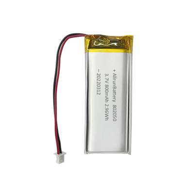 Batterie en forme de rectangle mince 1C Batterie LiPo rechargeable 3,7 V 800mAh