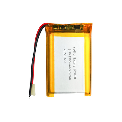 Batterie LiPo personnalisée 3,7 V 1500 mAh en forme de rectangle puissant