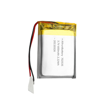 Batterie lithium-polymère à cellule unique 3,7 V 600 mAh LiPo
