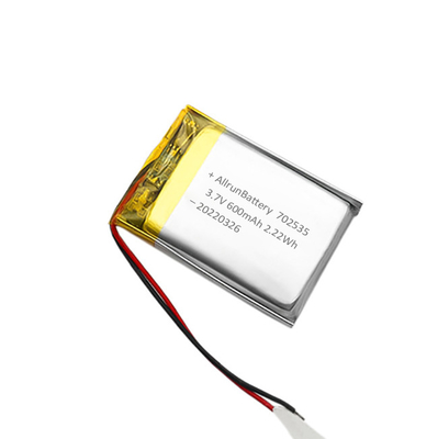 Batterie lithium-polymère à cellule unique 3,7 V 600 mAh LiPo