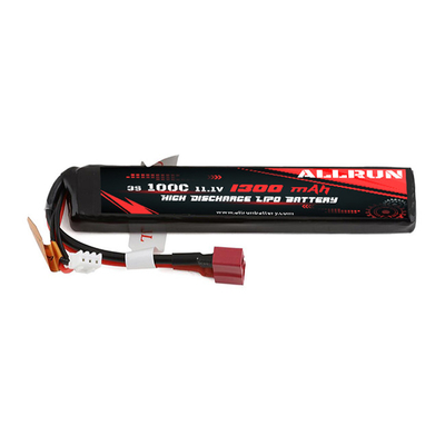 RC 100C 11.1V Li Polymère Batterie Haute C Taux 3S 1300mAh LiPo Batterie