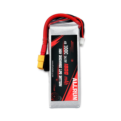 Batterie LiPo rechargeable 100C 1800mAh 4S batterie LiPo à taux élevé 14.8V