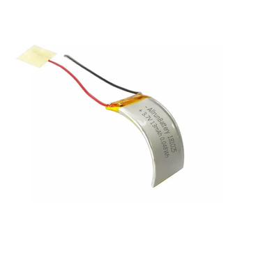 Batterie rechargeable incurvée de LiPo 3,7 V 13mAh avec la basse décharge d'individu
