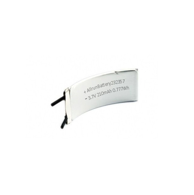 1C 3,7 V LiPo Batterie rechargeable 210mAh Batterie au lithium-polymère incurvée