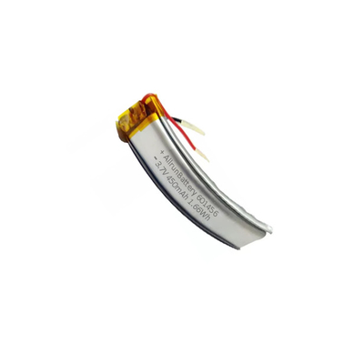 Batterie lithium-polymère incurvée puissante 601456 batterie LiPo 3,7 V 450mAh