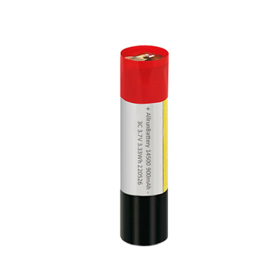 Batterie LiPo cylindrique 3C faite sur commande batterie de polymère de Li de 3,7 V 900mAh