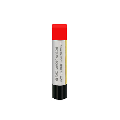 Batterie cylindrique faite sur commande mince de polymère de Li de la batterie 3.7V 180mAh de LiPo de 10C