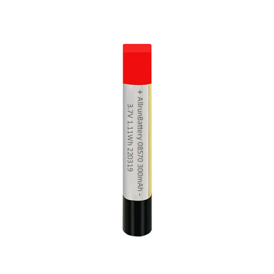 batterie puissante de Li-polymère de batterie faite sur commande de LiPo de cylindre de 3.7V 300mAh 300mAh pour les appareils électroniques portatifs