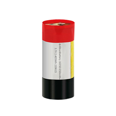 Batterie lipo faite sur commande cylindrique 650mah 3.7v batterie de polymère de Li 16350