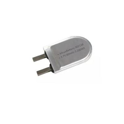302128 3,7 la batterie faite sur commande de polymère de lithium de courant de charge de V 80mAh 1C, U forment la batterie nouvelle de LiPo