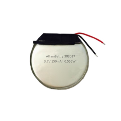 Batterie ronde stable de polymère de lithium de V 150mah de la batterie 3,7 V 150mah de LiPo de GPS