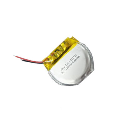 Batterie lithium-polymère ronde personnalisée 3,7 V 120mAh Batterie LiPo