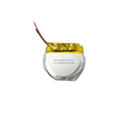 Batterie lithium-polymère ronde personnalisée 3,7 V 120mAh Batterie LiPo