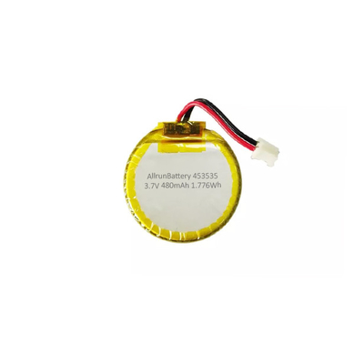 Batterie ronde de polymère de lithium de 3,7 volts 480mAh LiPo rechargeable