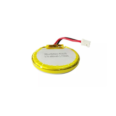 Batterie ronde de polymère de lithium de 3,7 volts 480mAh LiPo rechargeable
