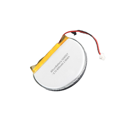 Batterie LiPo personnalisée ronde de batterie rechargeable stable de 3,7 V 800 mAh